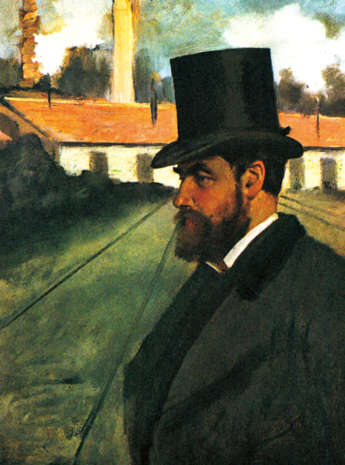  埃德加·德加 Edgar Degas—— 亨利鲁德 在工厂前面